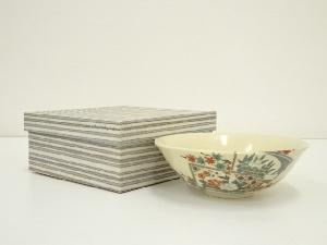 京焼　加藤昌山造　仁清写扇面文平茶碗（箱付）